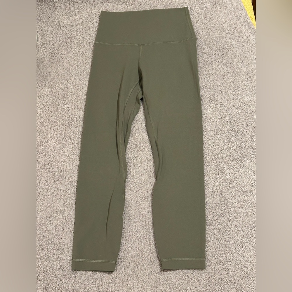 Lululemon Dark Olive High Rise Pant Leggings